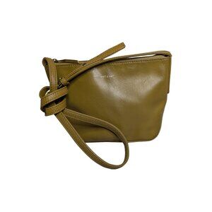 Matt & Nat Olive Khaki Vegan Leather Crossbody Bag Adjustable Strap 10" W x 7" H